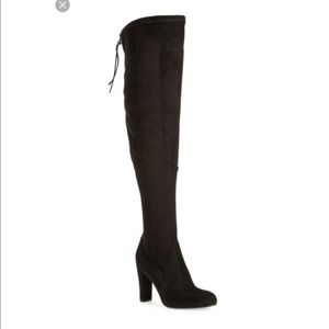 Sam Edelman Black Suede Kent Over-the-knee Boot Size 6